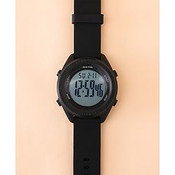 Pine Kids Free Size Digital Watch - Black