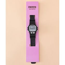 Pine Kids Free Size Digital Watch - Black