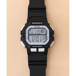 Pine Kids Free Size Digital Watch - Black