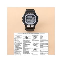 Pine Kids Free Size Digital Watch - Black