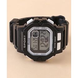Pine Kids Free Size Digital Watch - Black