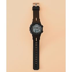 Pine Kids Free Size Digital Watch - Black
