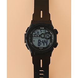 Pine Kids Free Size Digital Watch - Black