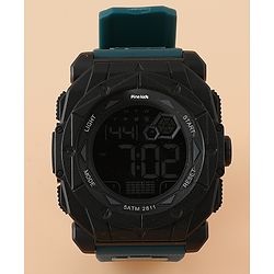 Pine Kids Free Size Digital Watch - Peacock Blue