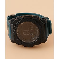 Pine Kids Free Size Digital Watch - Peacock Blue