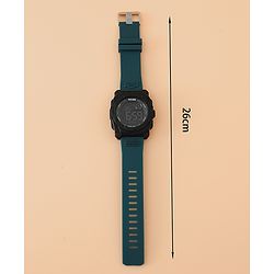 Pine Kids Free Size Digital Watch - Peacock Blue