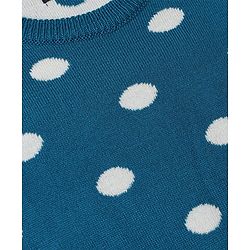 Pine Kids Knit Full Sleeves Sweater Set With Polka Dot & Star Design - Pink