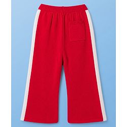Pine Kids Knit Full Sleeves Polo Collar Striped Sweater Set -  Red & White