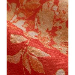 Pine Kids Cotton Woven Full Sleeves Floral Printed Kurta Pajama Set - Orange