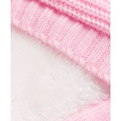 Pine Kids Knit Full Sleeves Hooded Front Open Sweater With Cable Knit Design - Pink