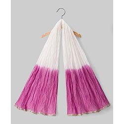 Pine Kids 100% Cotton Woven Sleeveless Floral Printed Choli Lehenga Set With Dupatta - White