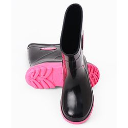 Pine Kids Slip On Rain Boots - Black