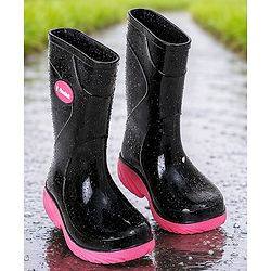 Pine Kids Slip On Rain Boots - Black