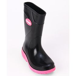 Pine Kids Slip On Rain Boots - Black