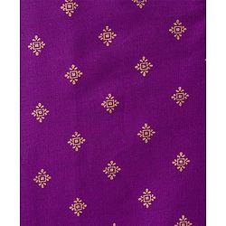 Pine Kids Woven Full Sleeves Floral Foil Printed Kurta & Pyjama Set - Wine
