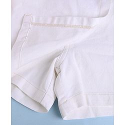 Pine Kids Denim Woven Skort with Knee Length in White