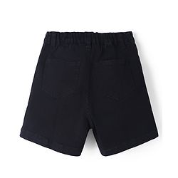 Pine Kids Cotton Mix Denim Skort with Knee Length & Back Elastic in Black
