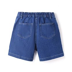 Pine Kids Denim Woven Skort with Back Elastic & Knee Length in Blue