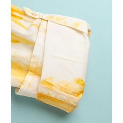 Pine Kids Cotton Woven Shirt with Full Sleeves and Tie & Dye Print - Yellow