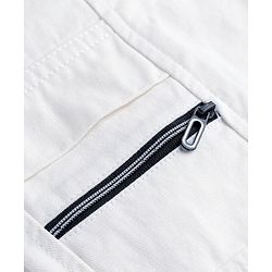 Pine Kids Woven Full Length Solid Trouser With Front Pockets - White