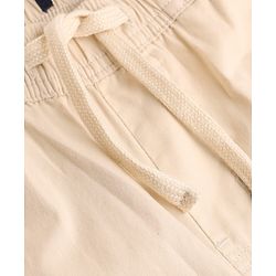 Pine Kids Cotton Elastane Woven Full Length Solid Trouser in Beige