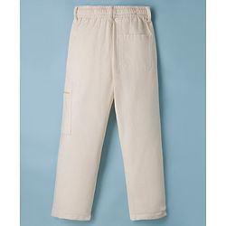 Pine Kids Cotton Elastane Woven Full Length Trousers - Beige
