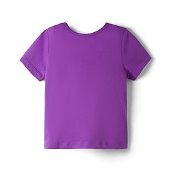 Pine Kids Cotton Knit Half Sleeves Floral Printed Top & Capri Night Suit - Lavender