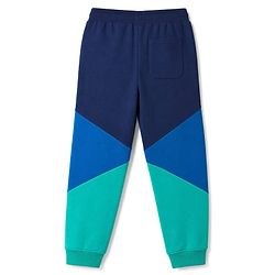 Pine Kids Cotton Knit Full Length Lounge & Track Pants With Color Block - Navy Blue