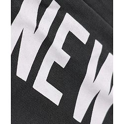 Pine Kids Cotton Knit Full Length Track Pants With Text Print - Dark Grey