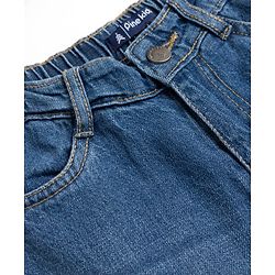 Pine Kids Denim Woven Full Length Washed Jeans - Blue