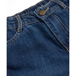 Pine Kids Denim Woven Full Length Washed Jeans - Navy Blue
