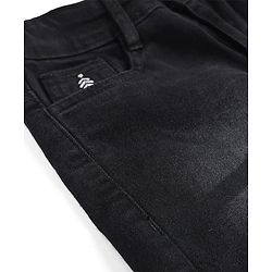 Pine Kids Denim Woven Full Length Striped Jeans - Grey