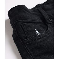 Pine Kids Denim Woven Full Length Jeans - Black