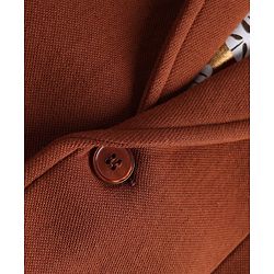 Pine Kids Cotton Mix Knit Full Sleeves Blazer & Lion Printed T-Shirt - Brown