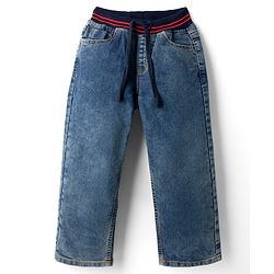 Pine Kids Denim Woven Full Length Jeans - Navy Blue