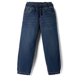 Pine Kids Cotton Mix Woven Solid Denim Jeans in Navy Blue