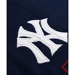 Pine Kids Knit Pullover with Full Sleeves and Flag Embroidery - Blue