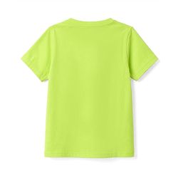 Pine Kids Cotton Knit Half Sleeves T-Shirt & Shorts Night Suit With Space Theme - Limegreen & Blue