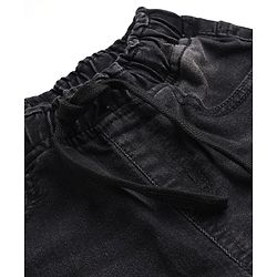 Pine Kids Denim Woven Full Length Jeans in Black