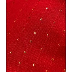 Pine Kids Woven Full Sleeves Solid Colour Kurta Pajama Set with Floral Embroidered Nehru Jacket - Red
