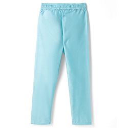 Pine Kids Woven Full Sleeves Solid Colour Kurta Pajama Set with Floral Brocade Nehru Jacket - Sky Blue