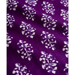 Pine Kids Cotton Woven Full Sleeves Floral Printed Kurta Pajama Set - Purple