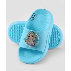 Pine Kids Disney Slip On Flip Flop With Frozen Applique - Light Blue