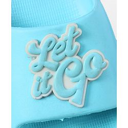 Pine Kids Disney Slip On Flip Flop With Frozen Applique - Light Blue