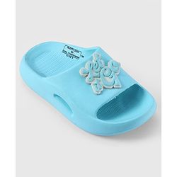 Pine Kids Disney Slip On Flip Flop With Frozen Applique - Light Blue