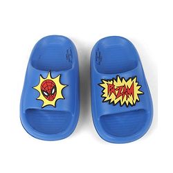 Pine Kids Marvel Slip On Sliders With Spider Man Applique - Blue