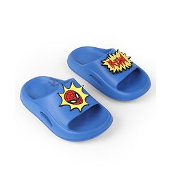 Pine Kids Marvel Slip On Sliders With Spider Man Applique - Blue