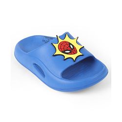 Pine Kids Marvel Slip On Sliders With Spider Man Applique - Blue
