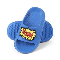 Pine Kids Marvel Slip On Sliders With Spider Man Applique - Blue