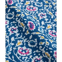 Pine Kids Cotton Woven Full Sleeves Floral Printed Kurta Pajama Set - Blue